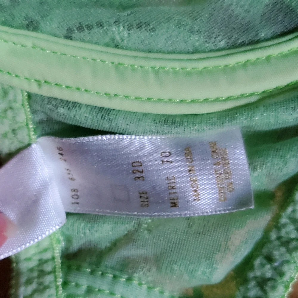 Lime Victoria Secret Y2K Lace Bra